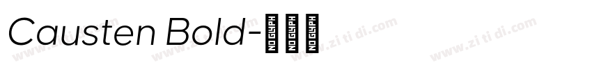 Causten Bold字体转换